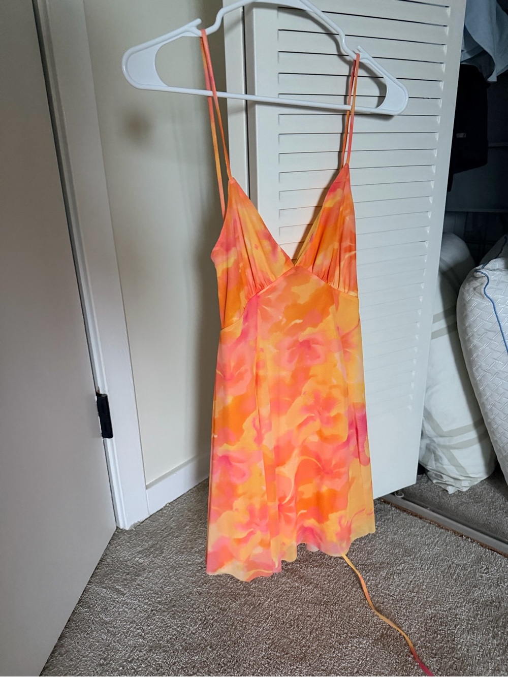 Women’s Orange & Pink Tulle Zara dress